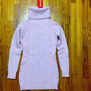 NEW! Rocorose Womens Long Sleeve Turtleneck Sweater Dresses Knitted